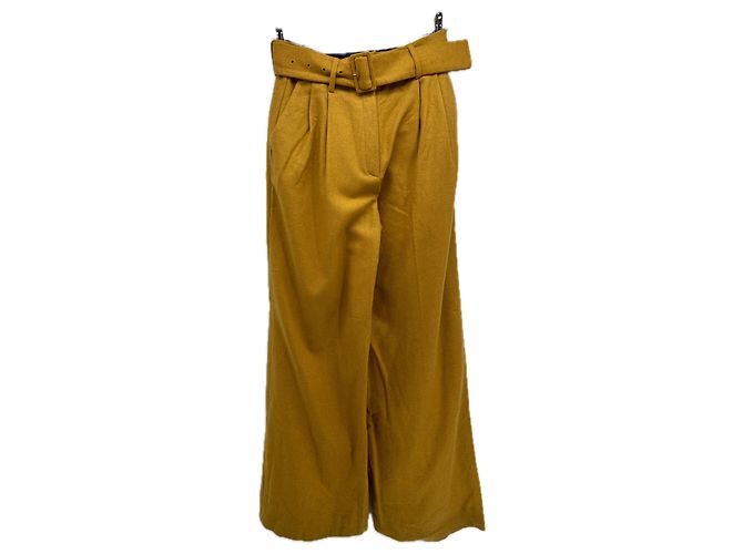 Paul & Joe Pantalón de lana amarillo