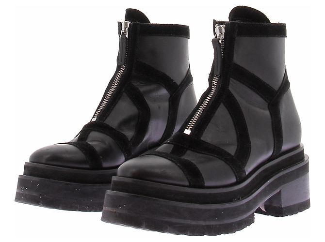 Pierre Hardy Botas de cano curto com sola larga Preto