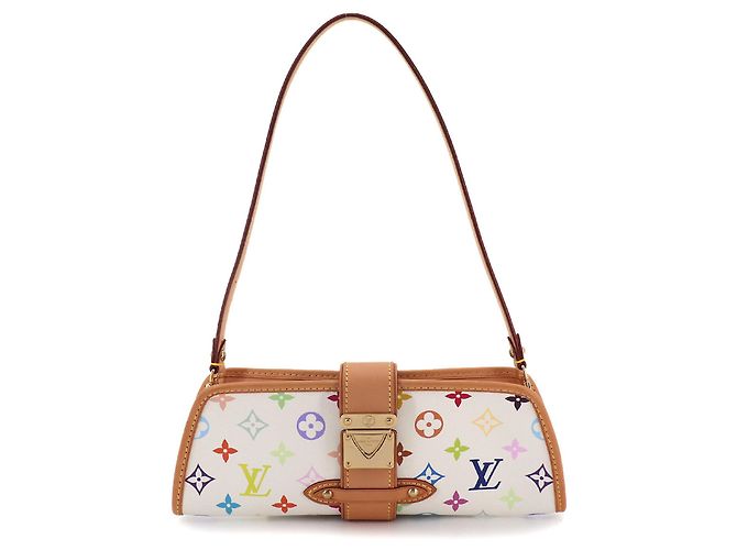 Sac à main Shirley 2-way Shoulder Clutch Monogram Multicolor Louis Vuitton Blanc Multicolore