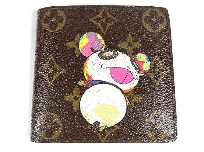 Louis Vuitton Monogram Panda Bi-fold Wallet Brown