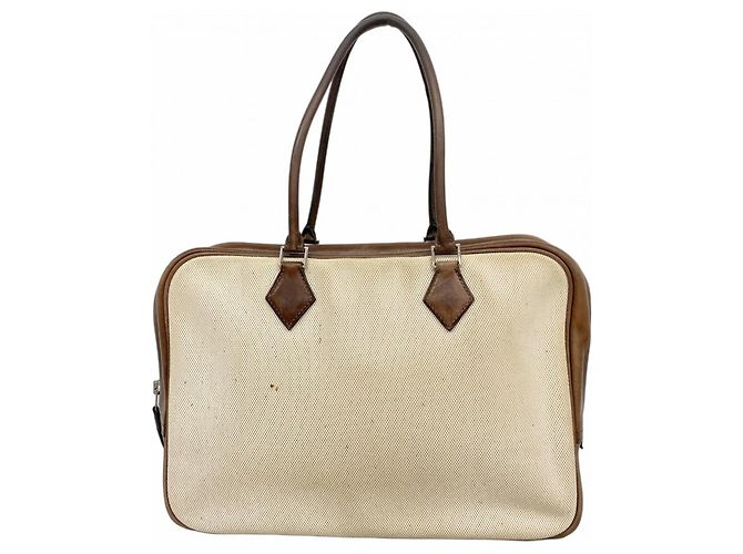 Hermès Sac cabas Hermes Plume 32 Marron
