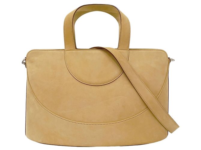 Bulgari Sac à main en daim Bvlgari beige