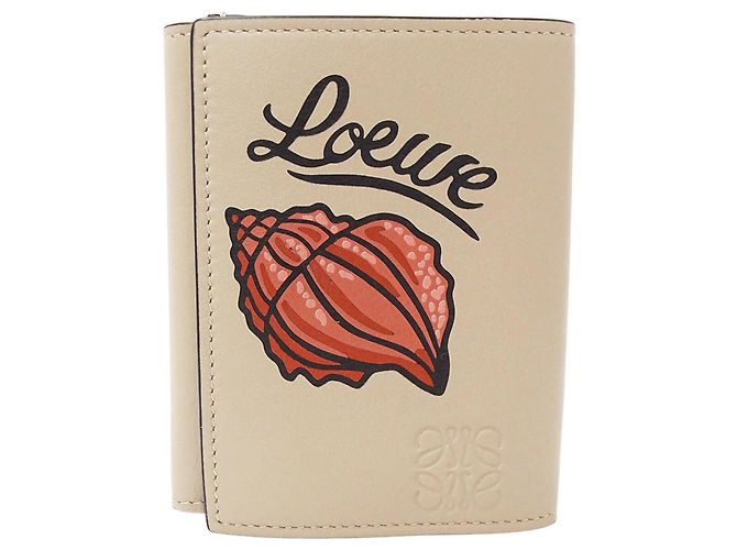 Loewe Women's Tri-fold Wallet in Beige