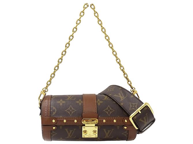 Papillon Bolso de mano Louis Vuitton Monogram Castaño