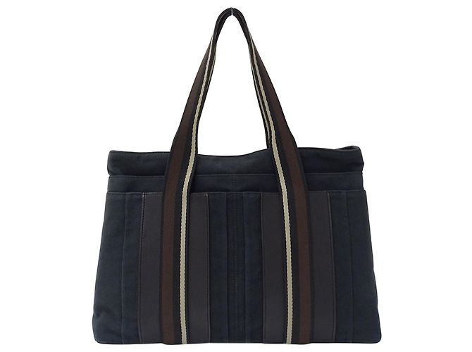 Troca Hermès Hermes Black Canvas Handbag