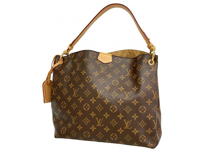 Bolso de Hombro Louis Vuitton Monogram Graceful PM Beige