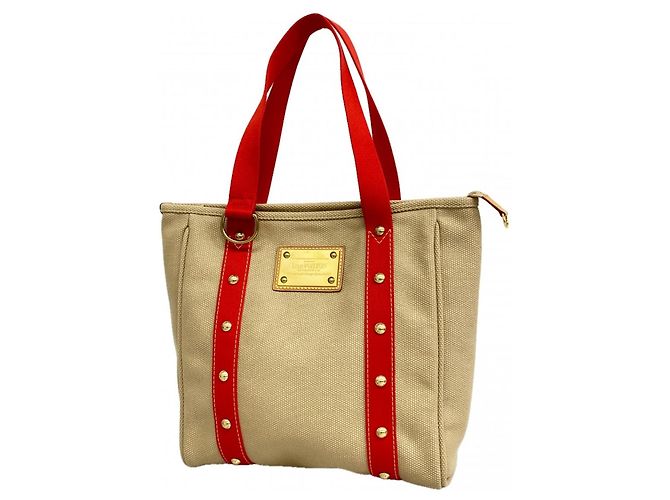 Borsa Tote Louis Vuitton Antigua Cabas MM Beige