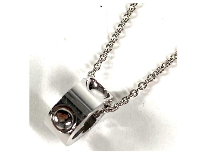 Colgante Louis Vuitton en oro blanco de 18K Empreinte Collar Plata