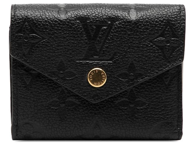Louis Vuitton Black Monogram Empreinte Victorine Wallet
