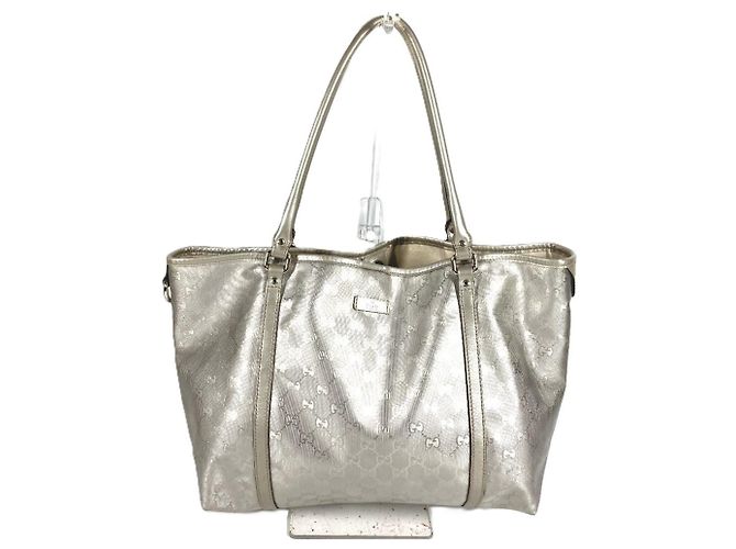 Tote e borsa a tracolla Gucci GG Imprimé Silver Argento