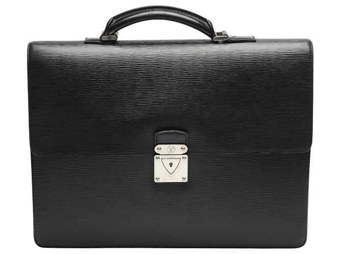 Pasta de Documentos em Couro Epi Louis Vuitton Preto