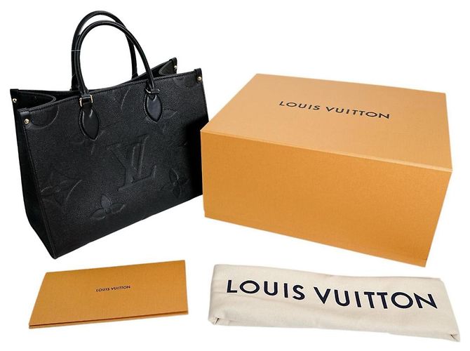 Bolsa Tote Louis Vuitton Empreinte OnTheGo MM Preto