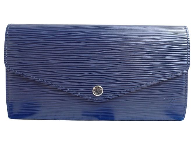 Louis Vuitton Long Wallet in Epi Leather Blue