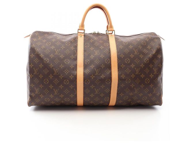 Sac Boston Louis Vuitton Keepall 55 Marron