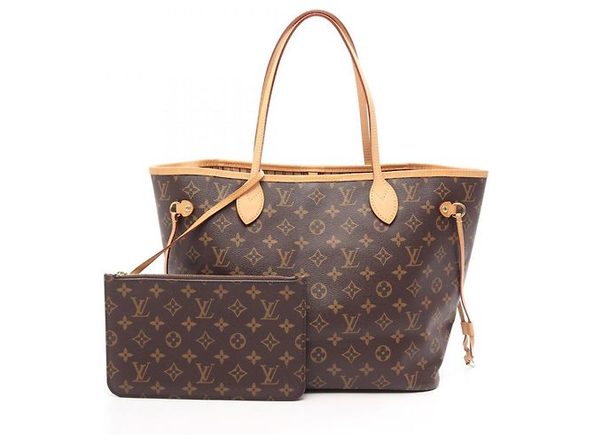 Louis Vuitton Neverfull MM Tote Bag Braun