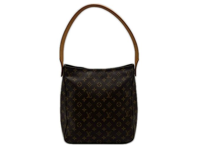 Bolsa Louis Vuitton Monogram Looping GM Marrom Bege Monograma