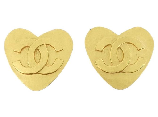 Chanel Clip-Ohrringe in Gold Golden