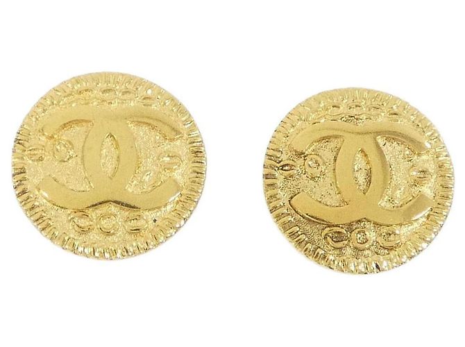 Chanel Clip-Ohrringe in Gold Golden