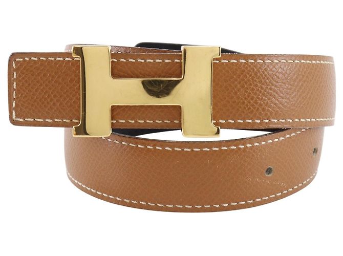 Hermès Hermes Constance Reversible Belt Leather Medium Brown