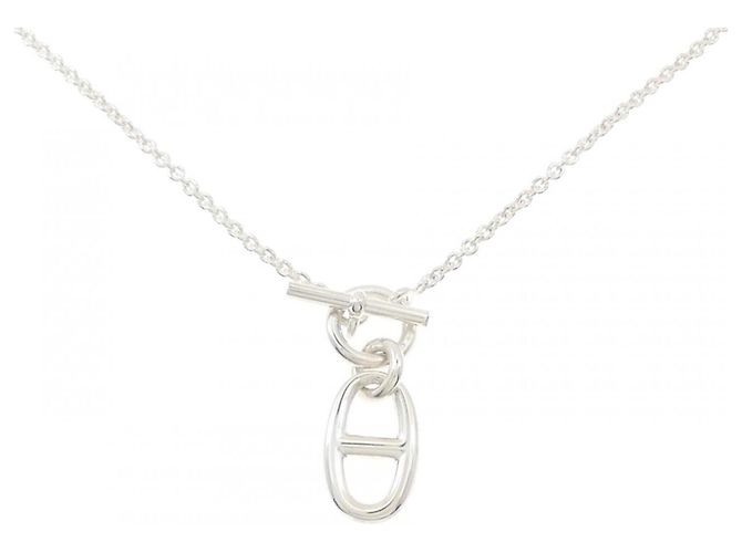 Hermès Chaine d'Ancre Necklace Silvery 