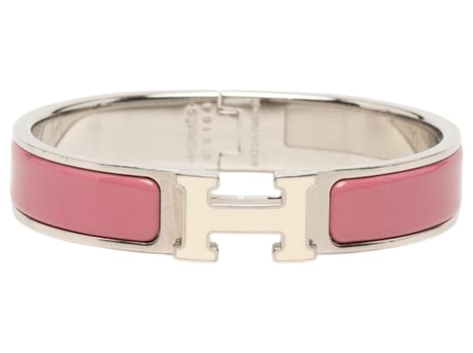 Hermès Hermes Clic H PM Charm Bracelet Silvery 