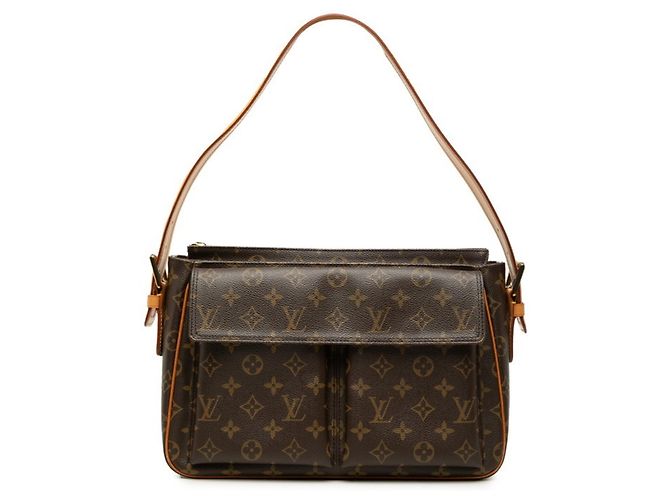 Borsa a Spalla Louis Vuitton Monogram Vivacite GM Marrone