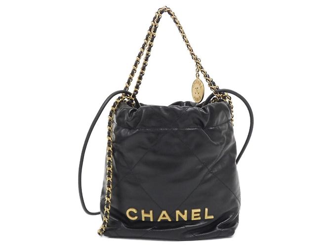 Chanel 22 Line MINI Handtasche Schwarz