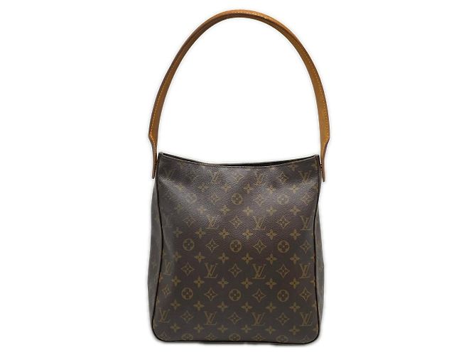 Bolsa Louis Vuitton Monogram Looping GM Marrom Bege Monograma