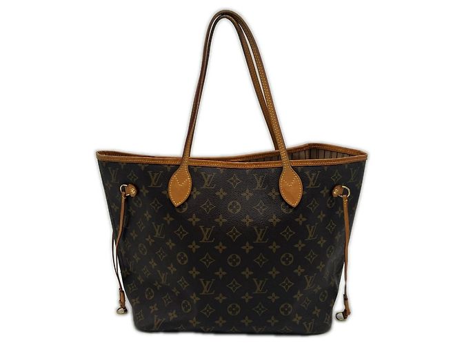 Louis Vuitton Monogram Neverfull MM Handtasche Braun Beige Monogramm