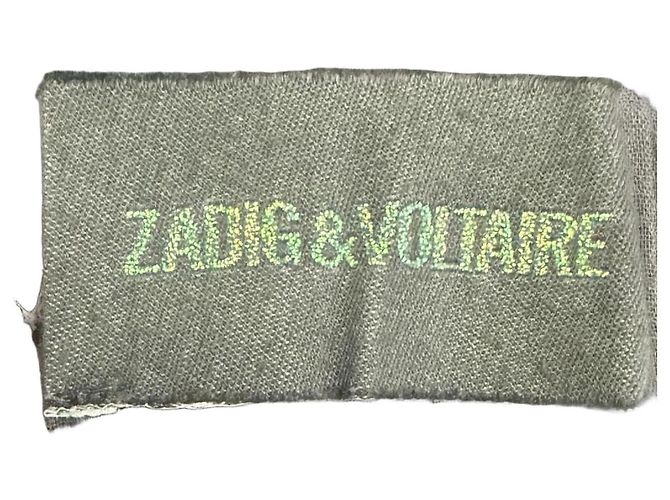 Mini gonna a balzi stampata in cotone grigio Zadig & Voltaire