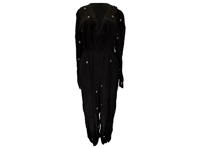 Mono Farm Rio Mirror Beaded en viscosa negra Negro