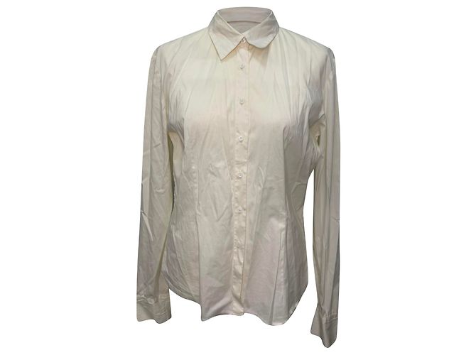 Camicia a maniche lunghe con bottoni Joseph Joe in cotone bianco