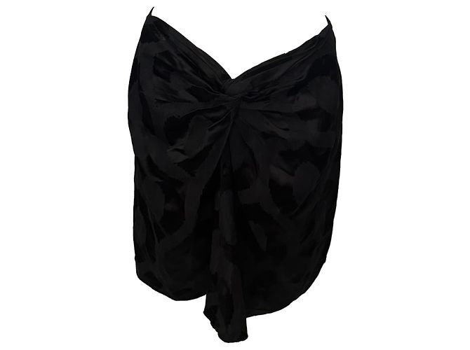 Saia Sophy Isabel Marant em viscose preta Preto
