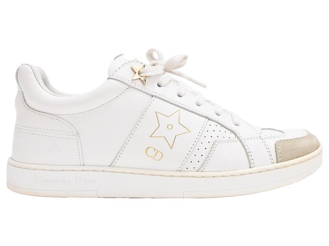 Dior Star Sneaker aus weißem Leder