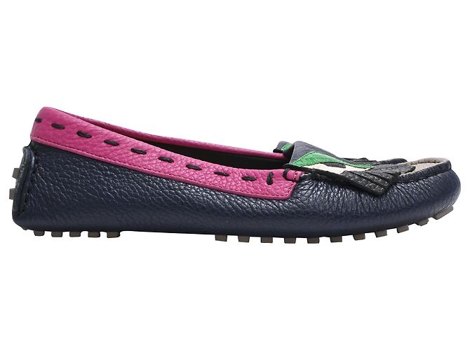 Fendi Monster Bugs Driver Loafers in Multicolor Leather  Multiple colors