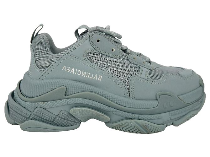 Baskets Triple S Balenciaga en polyester bleu clair