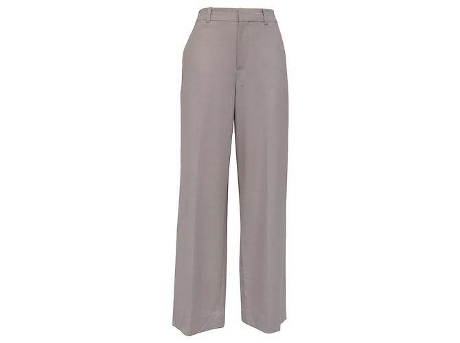 Victoria Beckham gerade Hose aus Polyester in Grau