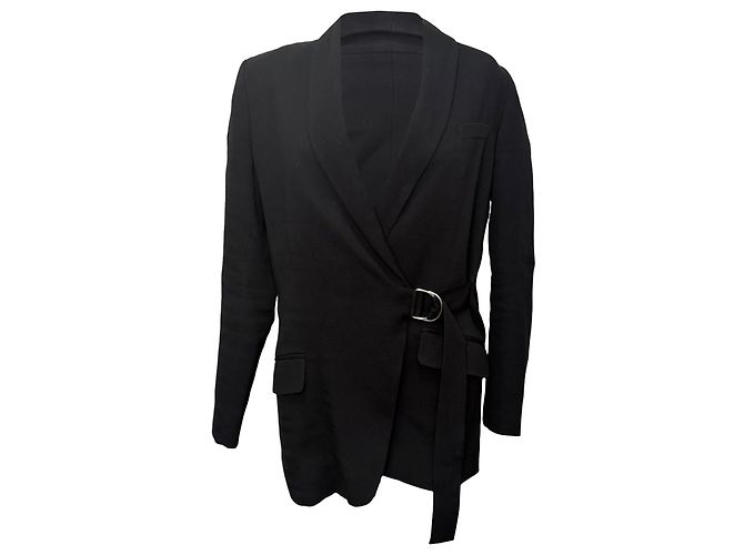 Iro Tailored Blazer in Black Viscose