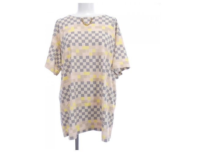 Louis Vuitton T-Shirt Beige Marineblau