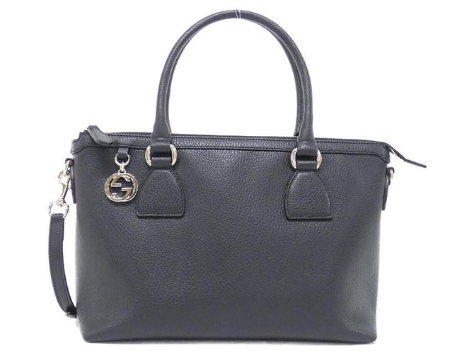 Borsa a mano Gucci in pelle nera Nero