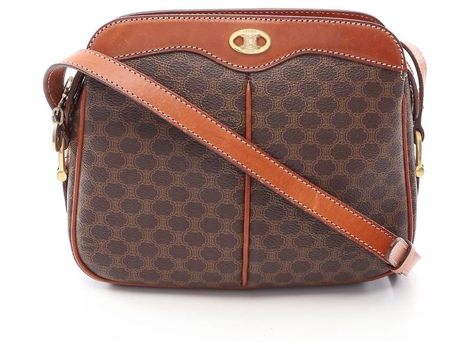Céline Bolsa de Ombro Celine Macadam Marrom