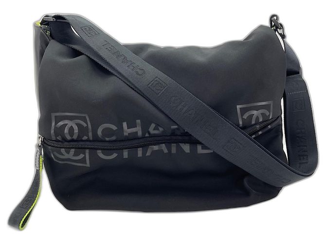 Borsa a Spalla Chanel Nylon Sport Line Nero