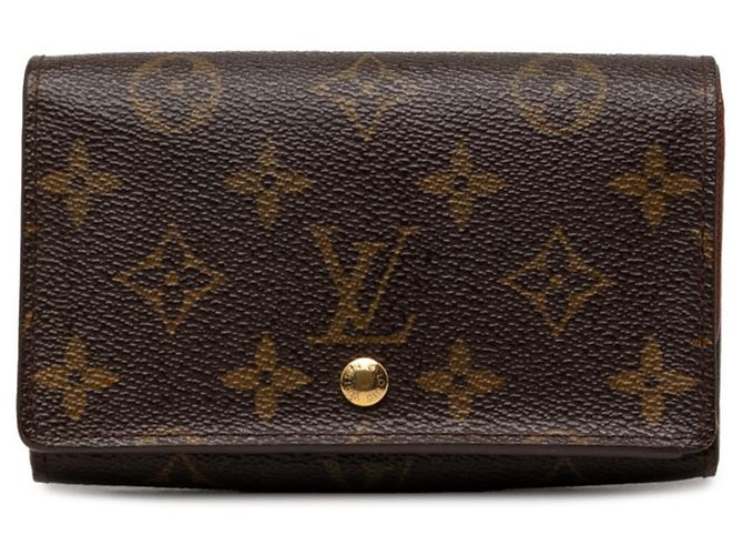 Louis Vuitton Monogram Bi-Fold Wallet Brown