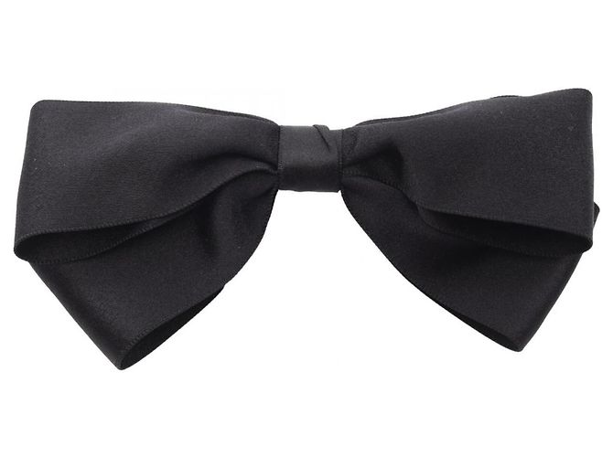 Barrette accesorio para el pelo de cinta negra Chanel Negro