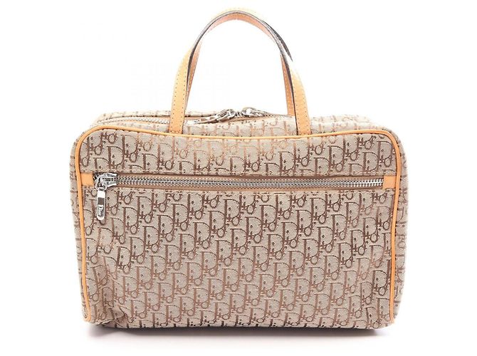 Christian Dior Dior Trotter Handtasche Braun Beige