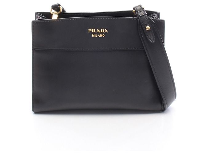 Bolsa de Ombro/Bolsa de Mão Prada Bibliotheque Preto Vermelho