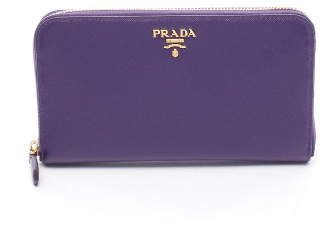 Prada Lila Saffiano Leder Langgeldbörse