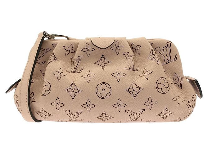 Bolsa de Ombro Louis Vuitton Mahina Scala Mini Bege