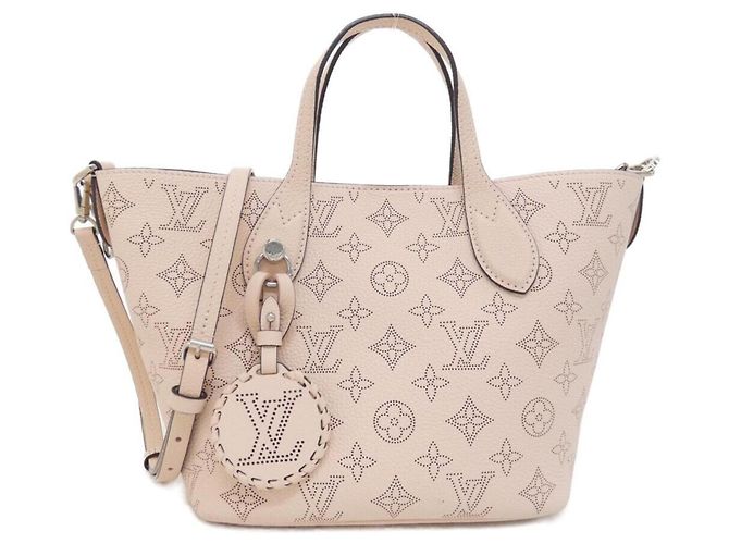 Sac à main Louis Vuitton Mahina Blossom PM Marron Beige