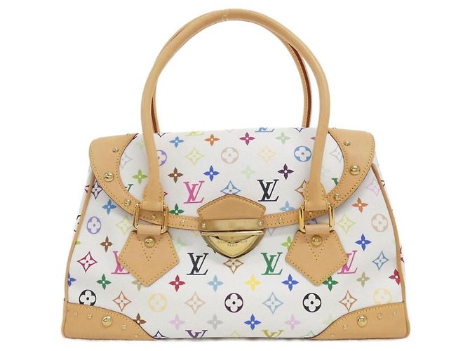 Louis Vuitton Multicolor Beverly GM Handtasche Weiß Mehrfarben